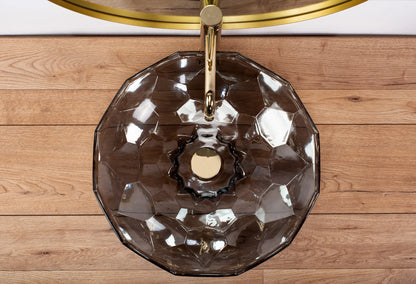 Aufsatzwaschbecken Arctic Black ∅ 45cm