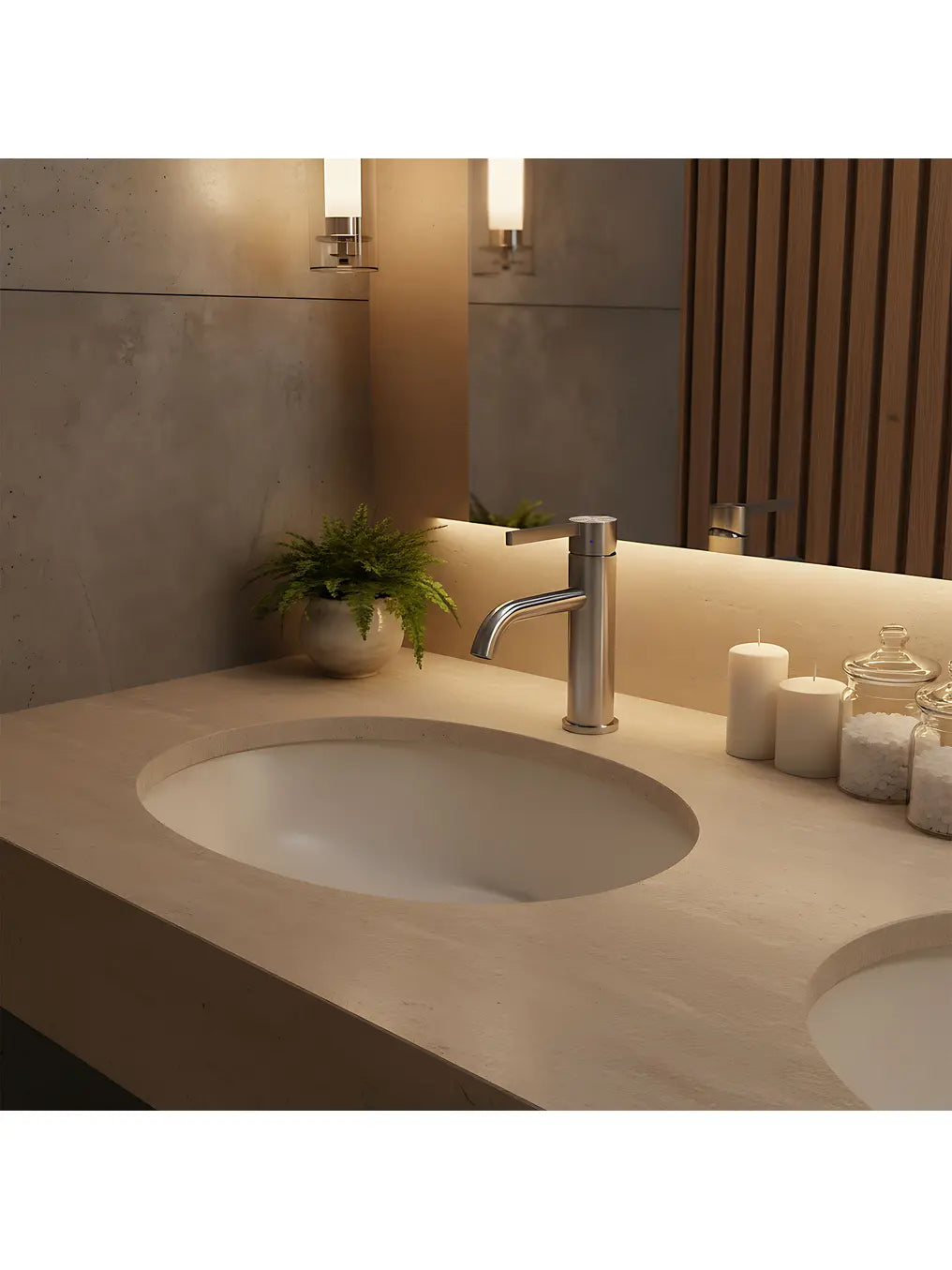 Armatur Foster Chrom Matt Low