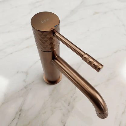 Armatur Lungo Diamond Kupfer Matt Low
