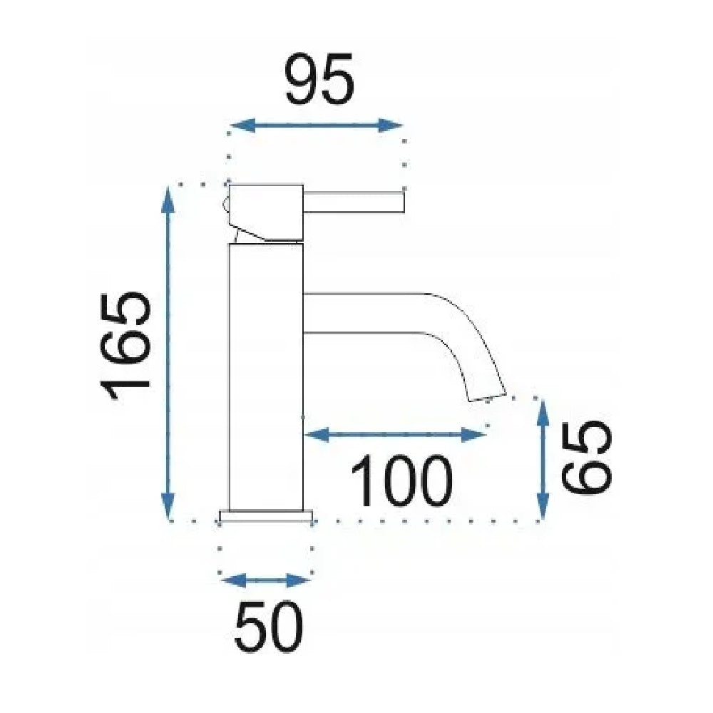 Armatur Lungo Low Kupfer