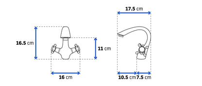 Armatur Retro Old Black