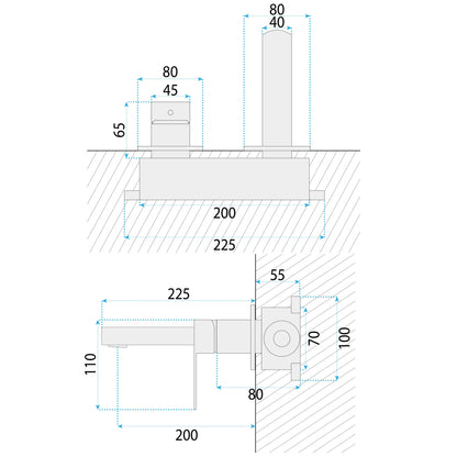 Armatur Unterputz Arlo Black