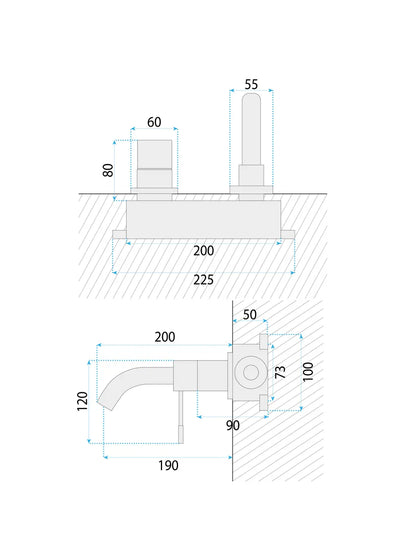 Unterputzarmatur DIamond Gold