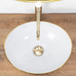 Aufsatzwaschbecken Sofia Gold Weiß 41x34,5cm