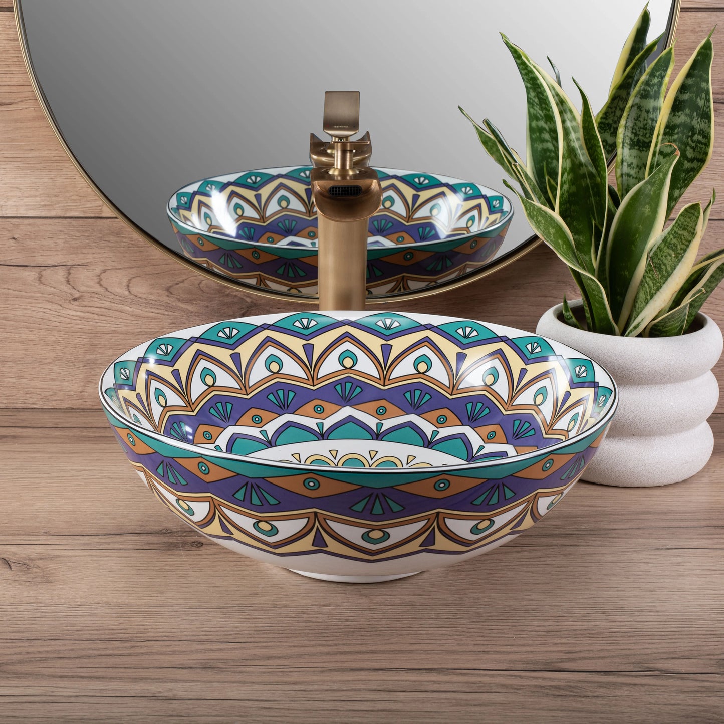 Aufsatzwaschbecken Aztec ∅ 40cm