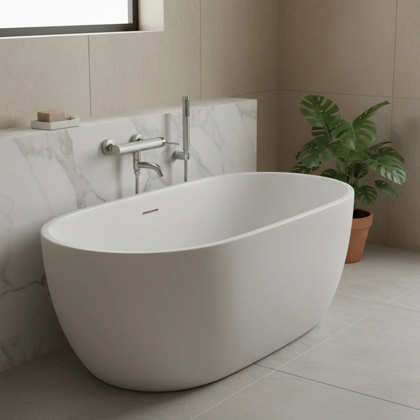 Badewannenarmatur Argon Chrom Matt