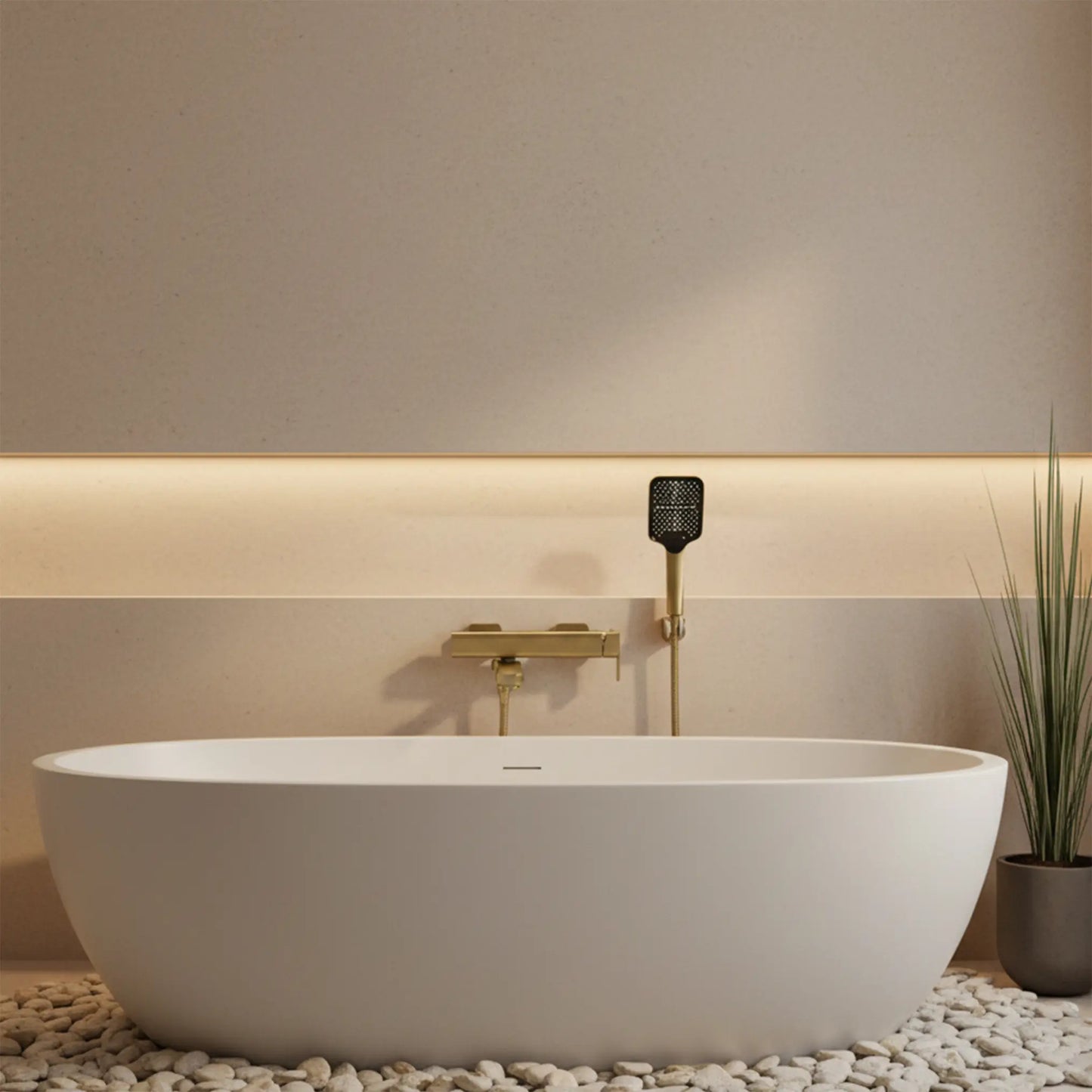 Badewannenarmatur Arlo Gold Matt