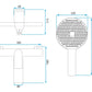 Badewannenarmatur Avalon Kupfer Matt
