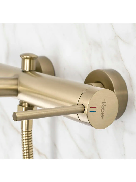 Badewannenarmatur Foss Gold Matt