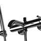 Badewannenarmatur Lungo Black Metallic
