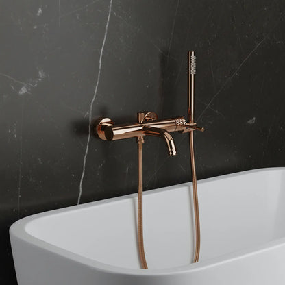 Badewannenarmatur Lungo Diamond Kupfer