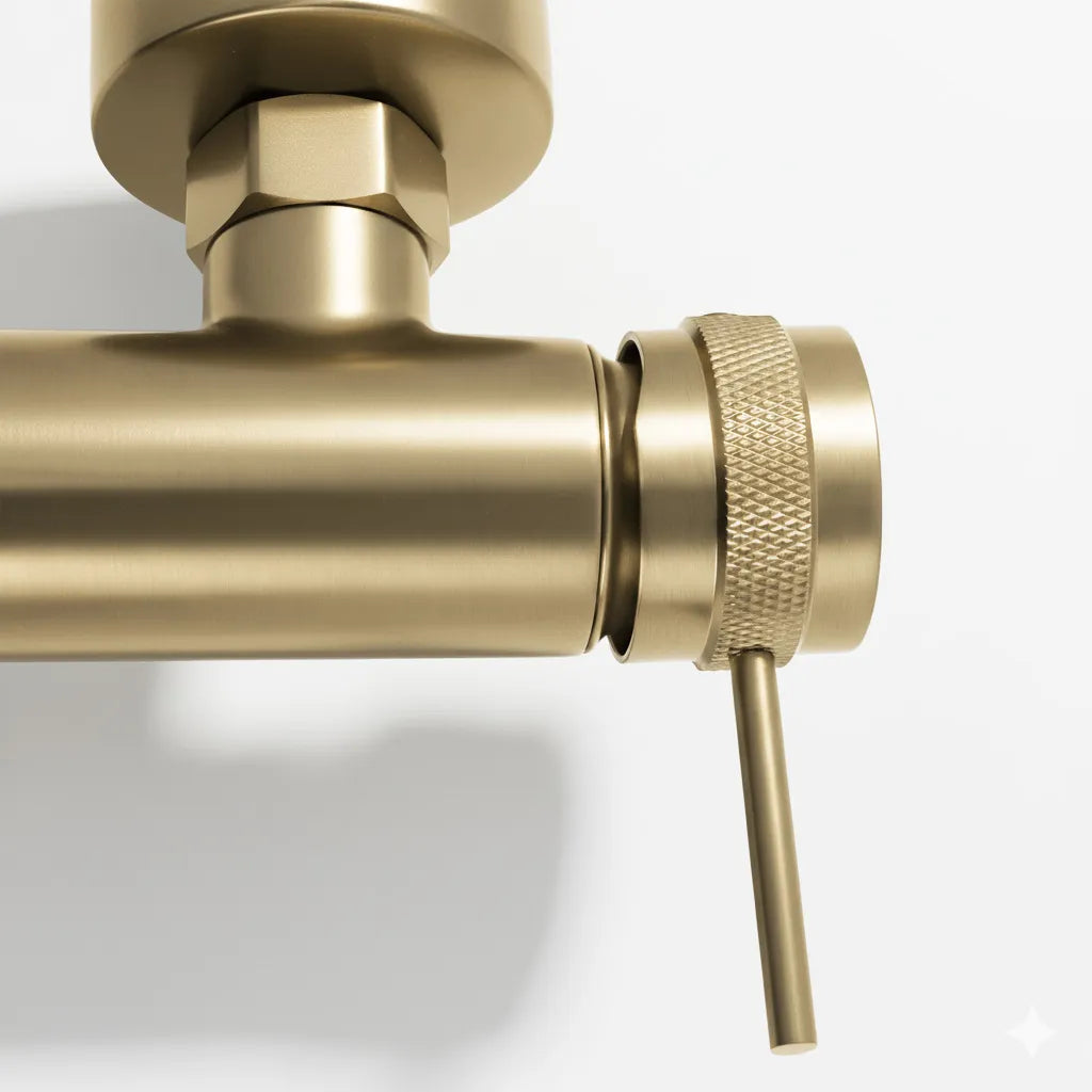 Badewannenarmatur Lungo Grip Gold Matt