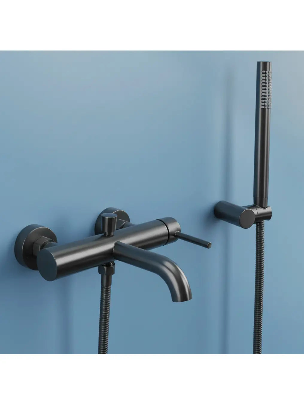 Badewannenarmatur Lungo Titan Matt