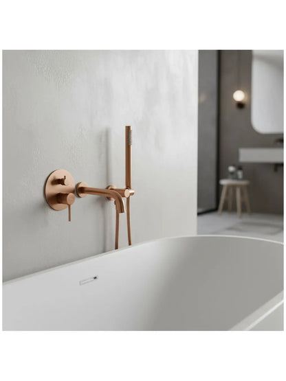 Badewannenarmatur Unterputz Lungo Kupfer Matt