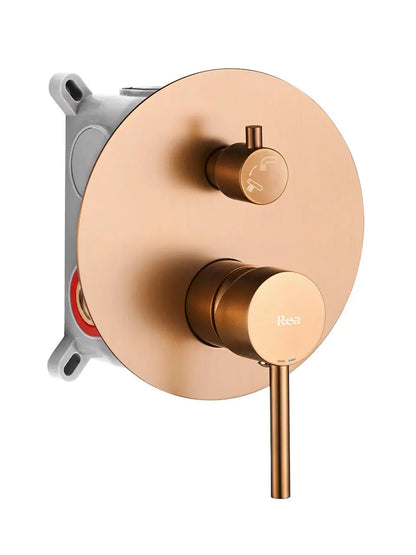 Badewannenarmatur Unterputz Lungo Kupfer Matt