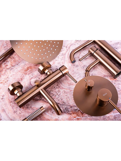 Badewannenarmatur Unterputz Lungo Kupfer Matt