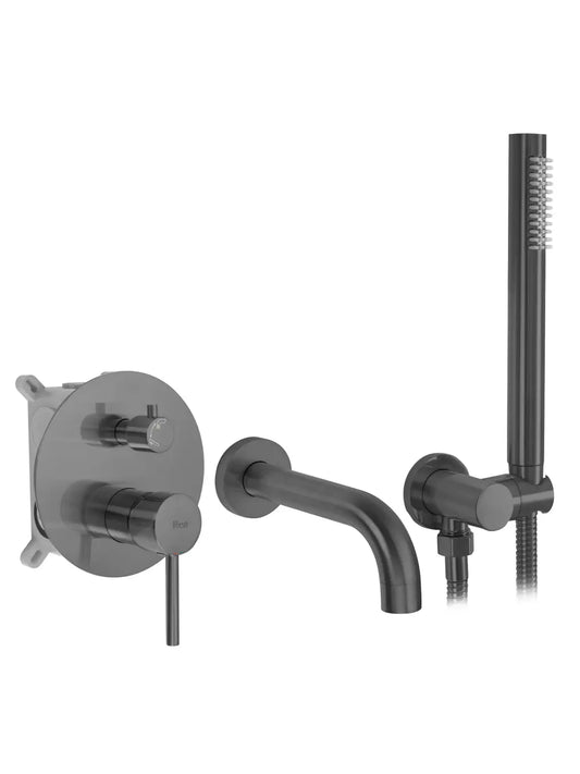 Badewannenarmatur Unterputz Lungo Titan Matt