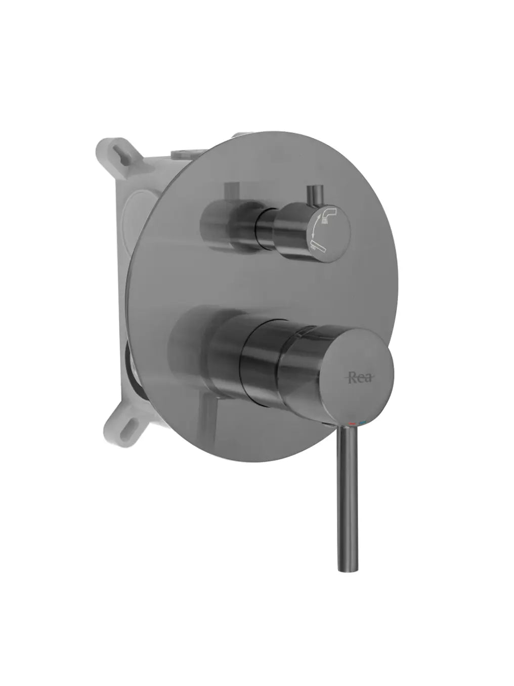 Badewannenarmatur Unterputz Lungo Titan Matt