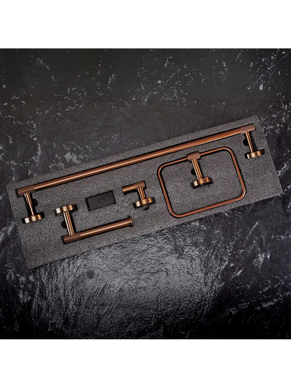 Accessoire-Set GRID Kupfer Matt 4-teilig