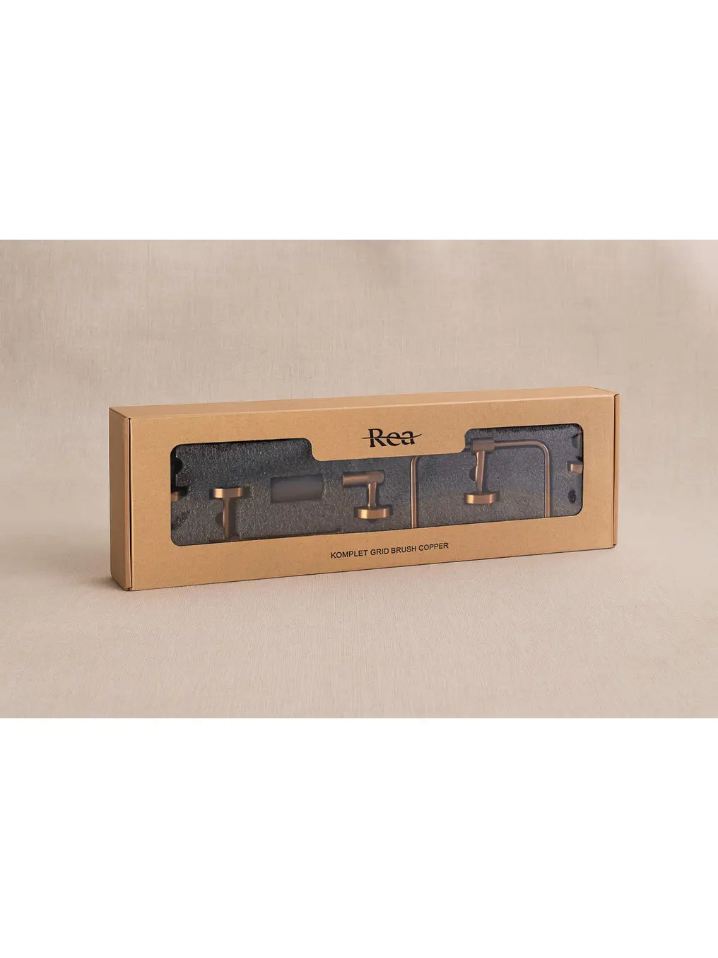 Accessoire-Set GRID Kupfer Matt 4-teilig