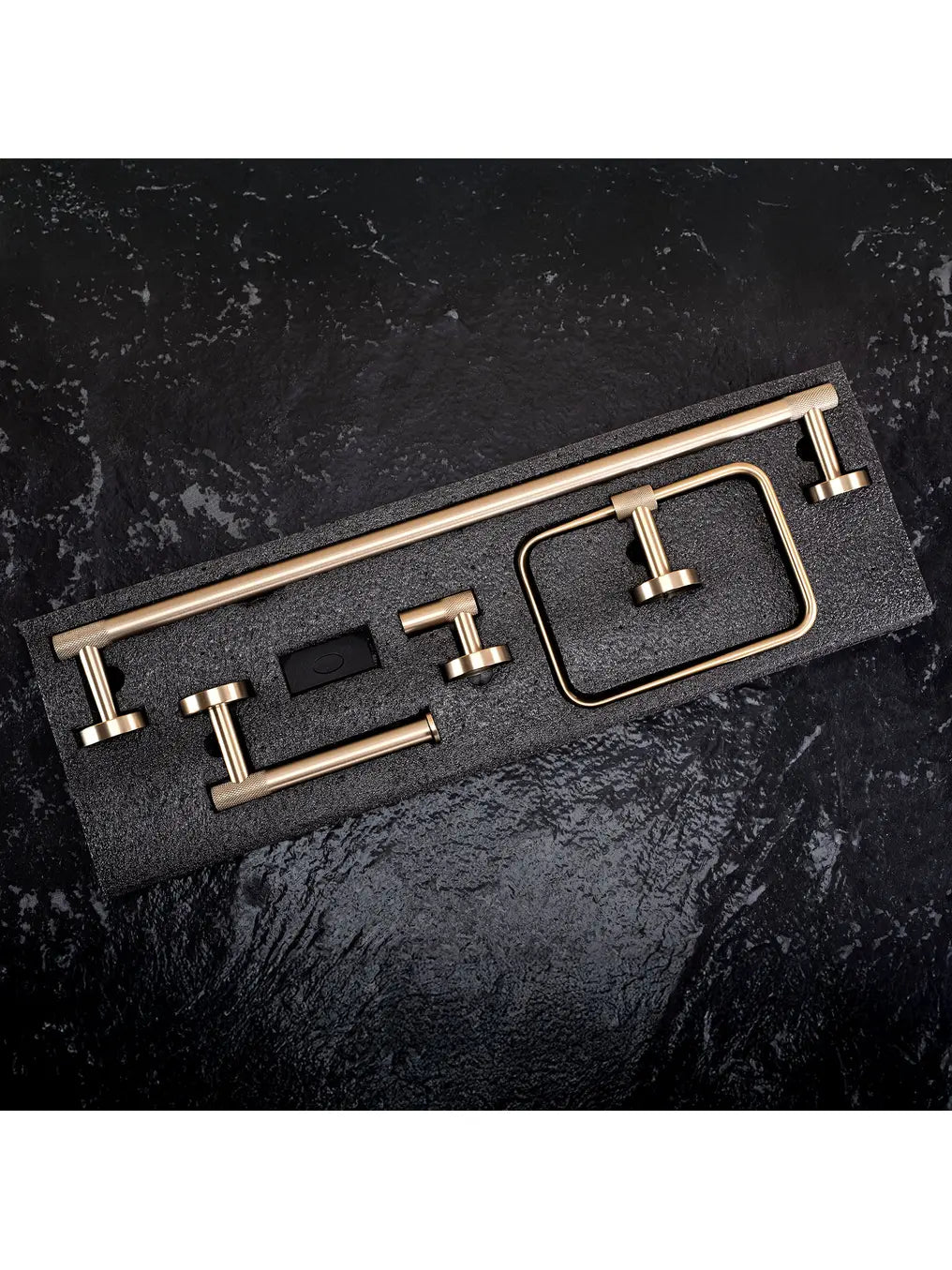 Accessoire-Set GRID Brush Gold 4-teilig