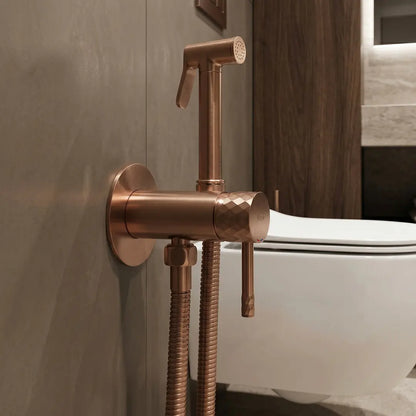 Bidetarmatur Lungo Loop Diamond Kupfer Matt