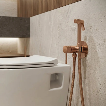 Bidetarmatur Lungo Loop Diamond Kupfer Matt