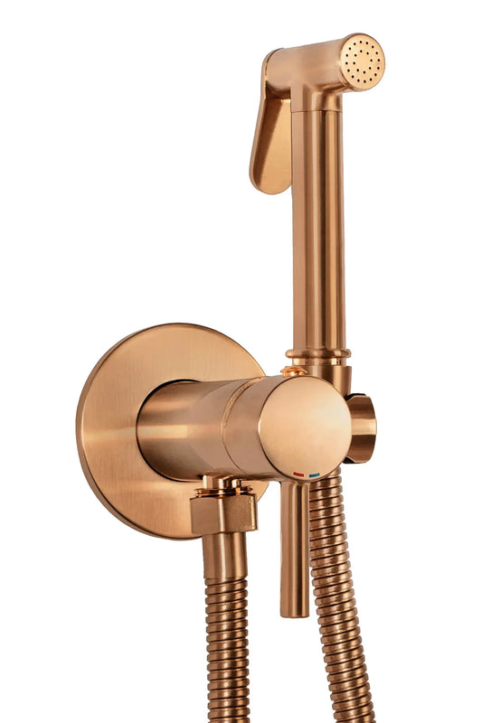 Bidetarmatur Loop Kupfer Matt
