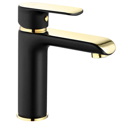 Armatur Bloom Schwarz Gold Low