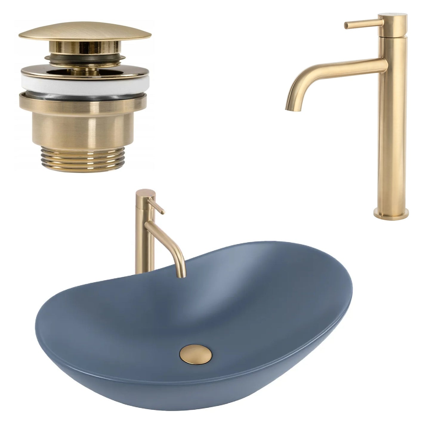 Komplettset: Royal Blau Matt inkl. Zubehör