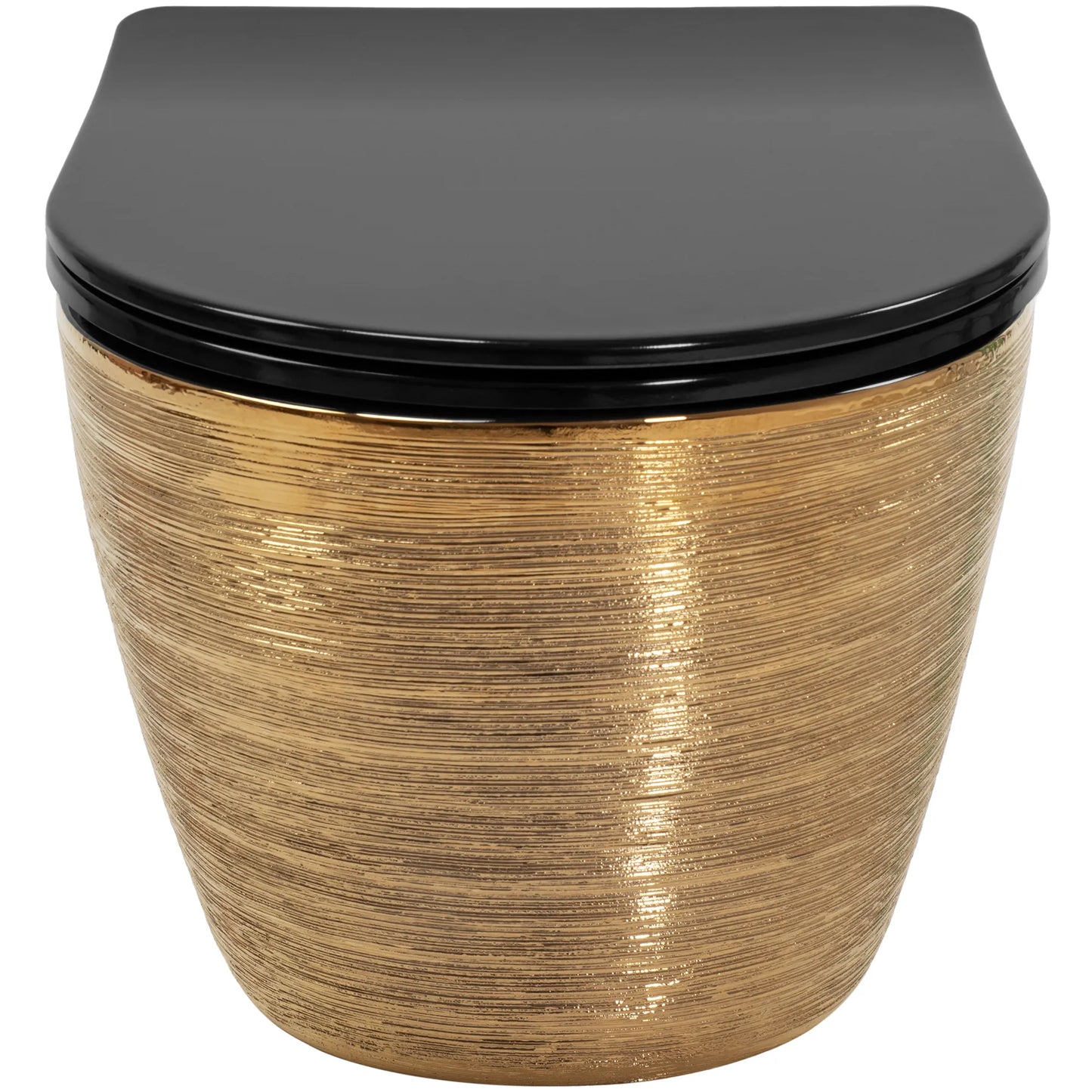 Toilette Carlo Schwarz Brushed Gold