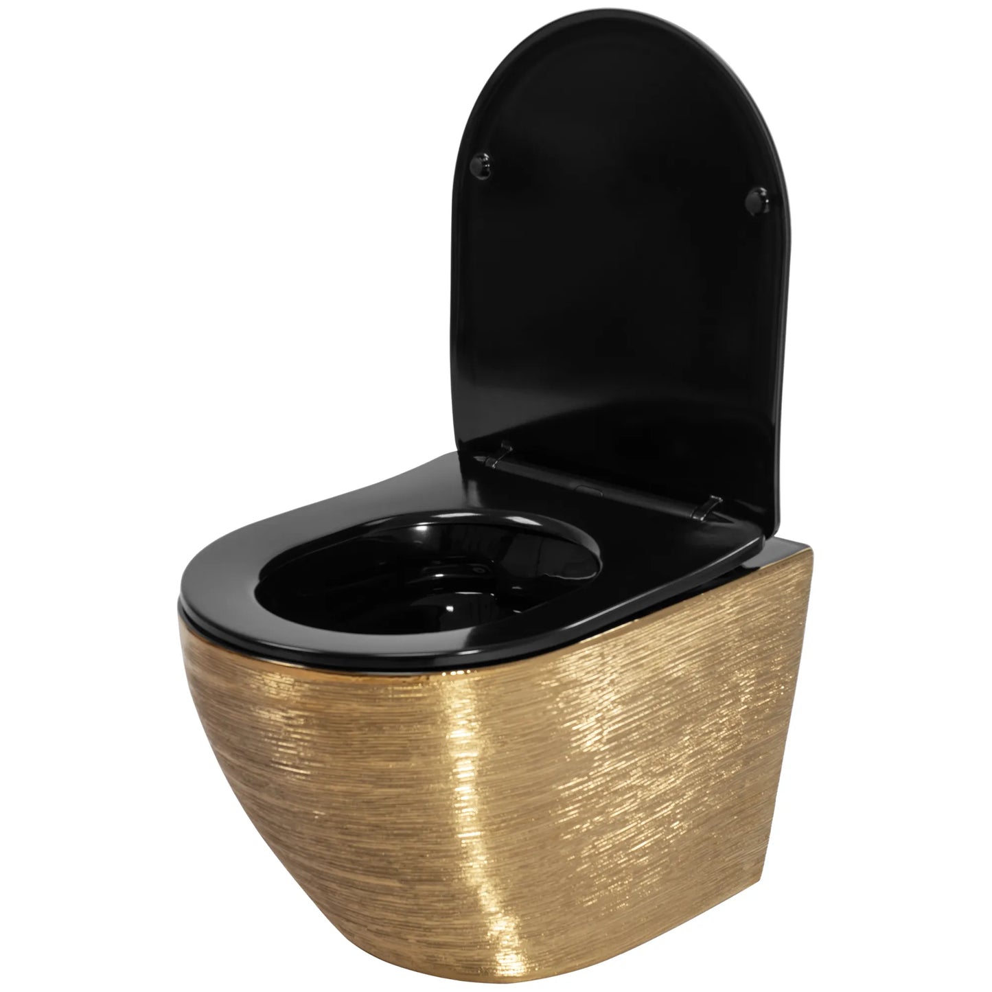 Toilette Carlo Schwarz Brushed Gold