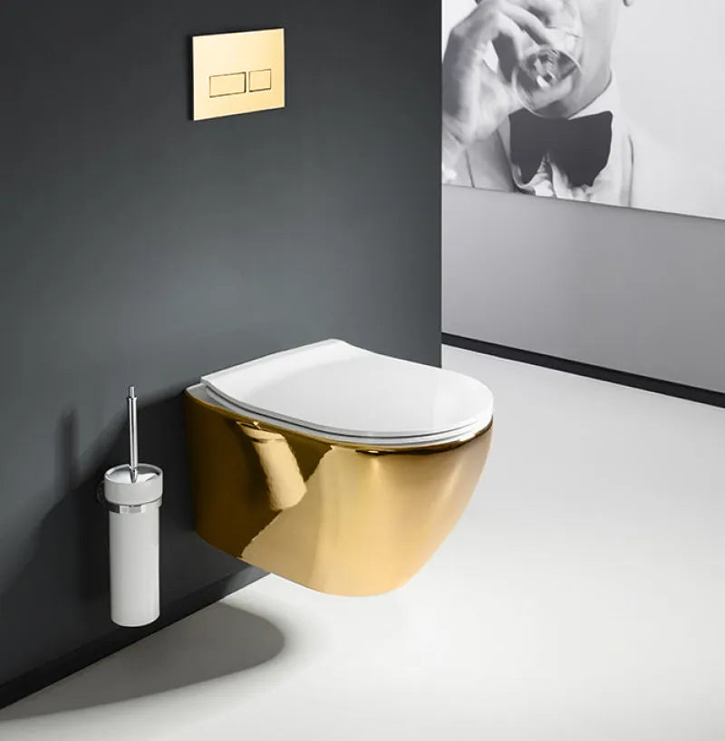 Toilette Carlo White Gold