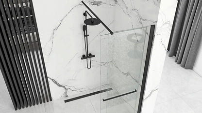 Walk In Duschwand Cortis Black 100-120cm