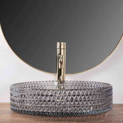Aufsatzwaschbecken Cristal Grey ∅ 40cm
