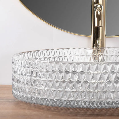 Aufsatzwaschbecken Cristal Transparent ∅ 39cm