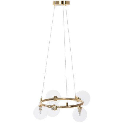Moderne Deckenlampe Gold mit 6 Glaskugeln - APP1158-6CP