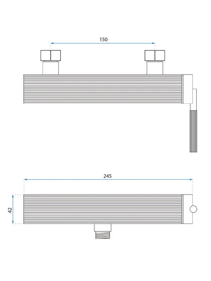 Duscharmatur Argon Kupfer Matt