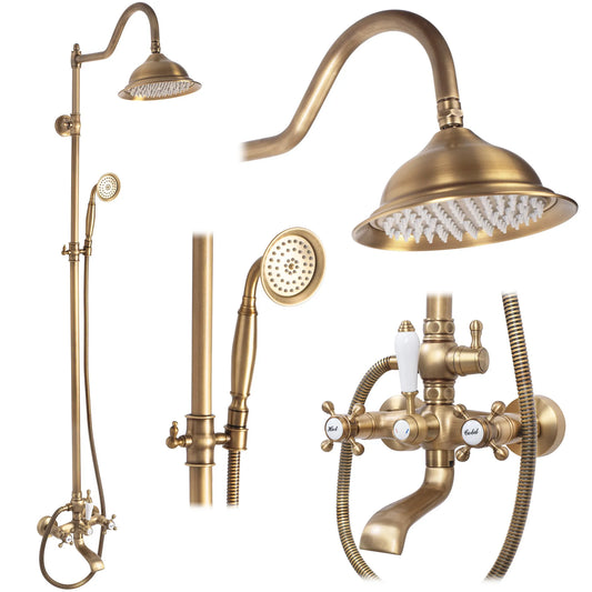 Dusche Bergamo Gold Matt