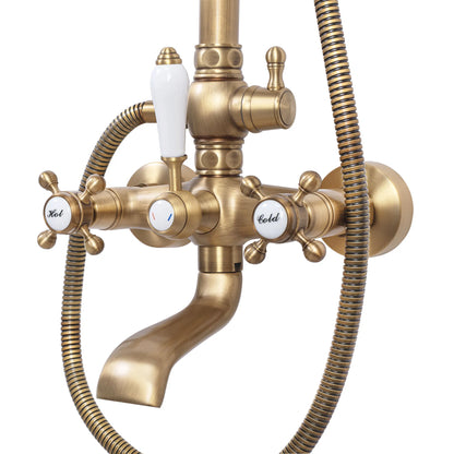 Dusche Bergamo Gold Matt