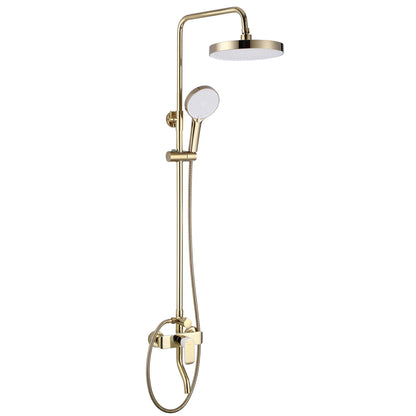 Dusche mit Wannenauslauf Bloom Gold Weiß