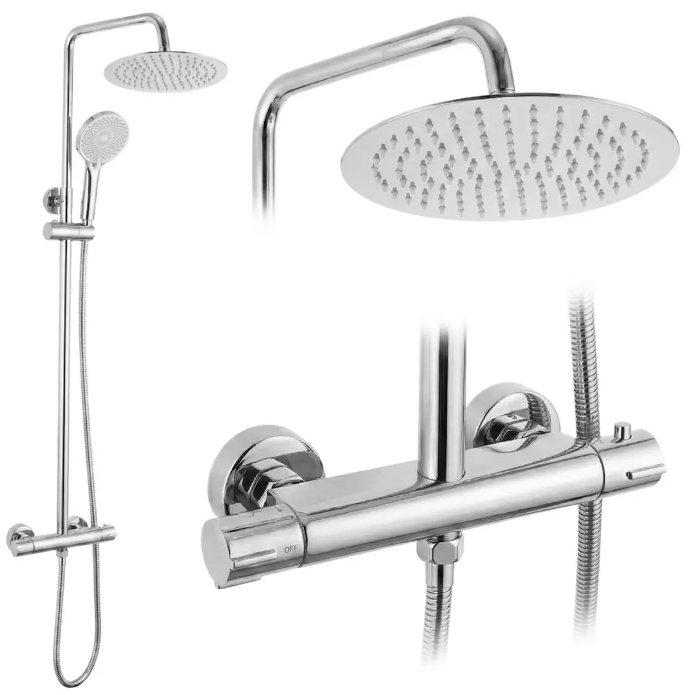 Dusche mit Thermostat Lungo Chrom