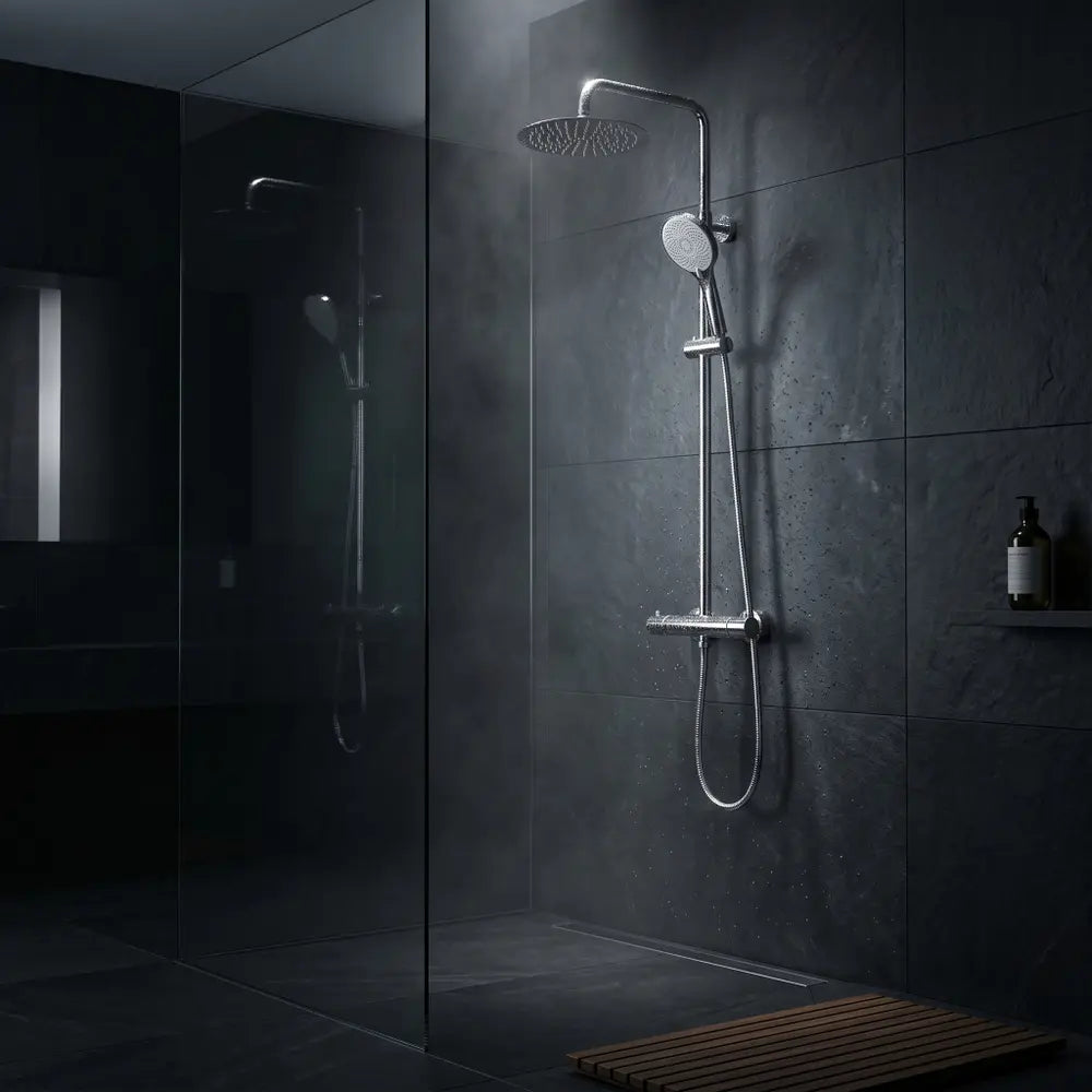 Dusche mit Thermostat Lungo Chrom