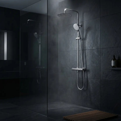 Dusche mit Thermostat Lungo Chrom