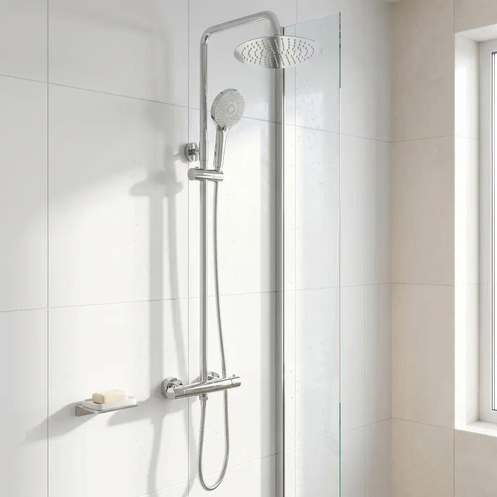 Dusche mit Thermostat Lungo Chrom