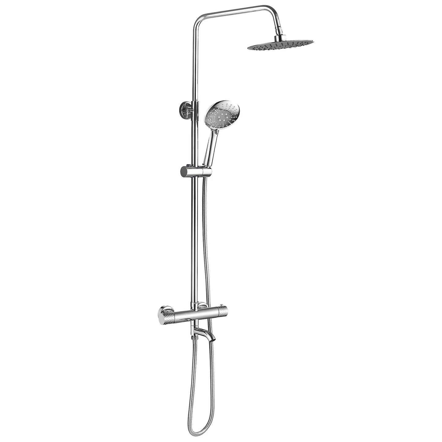 Dusche Lungo Diamond Chrom mit Thermostat