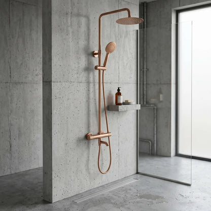 Dusche Lungo Diamond Kupfer Matt