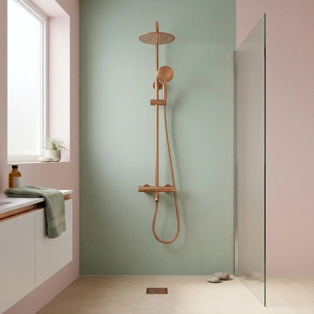 Dusche Lungo Diamond Kupfer Matt