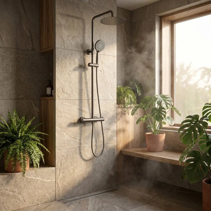 Dusche mit Thermostat Lungo Titan