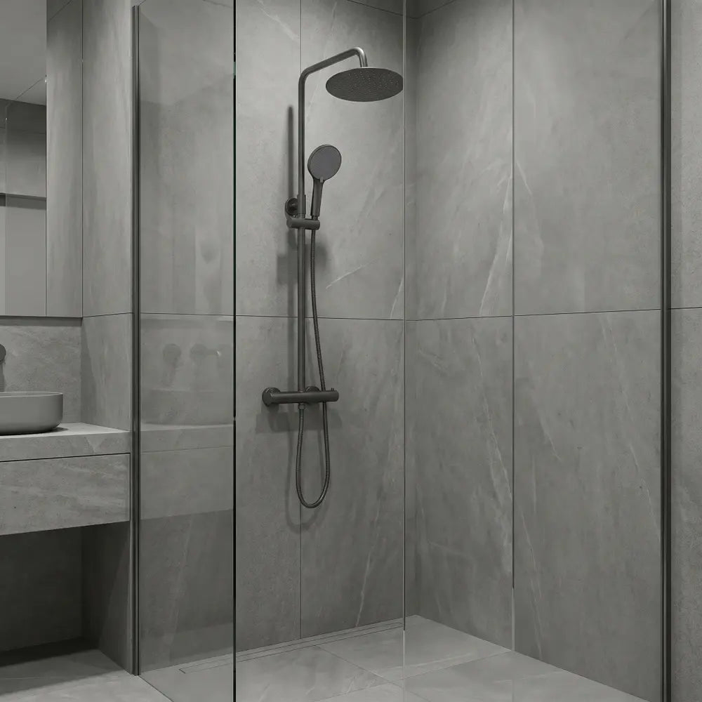 Dusche mit Thermostat Lungo Titan